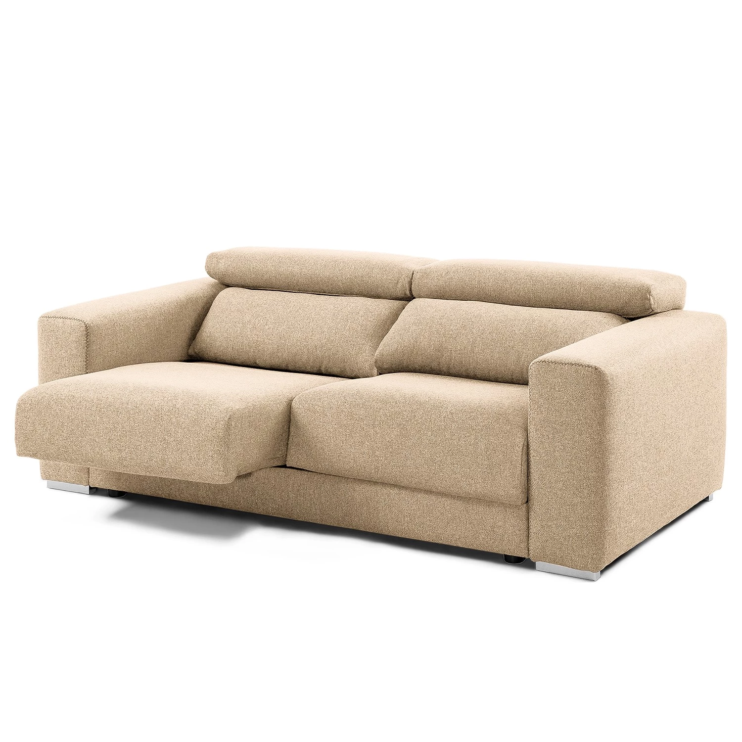 Loftscape Canapé Karrum (3 places) - Chenille - Tissu Chenille Chaja: Beige 4 Loftscape Canapé Karrum (3 places) - Chenille - Tissu Chenille Chaja: Beige – Image 2