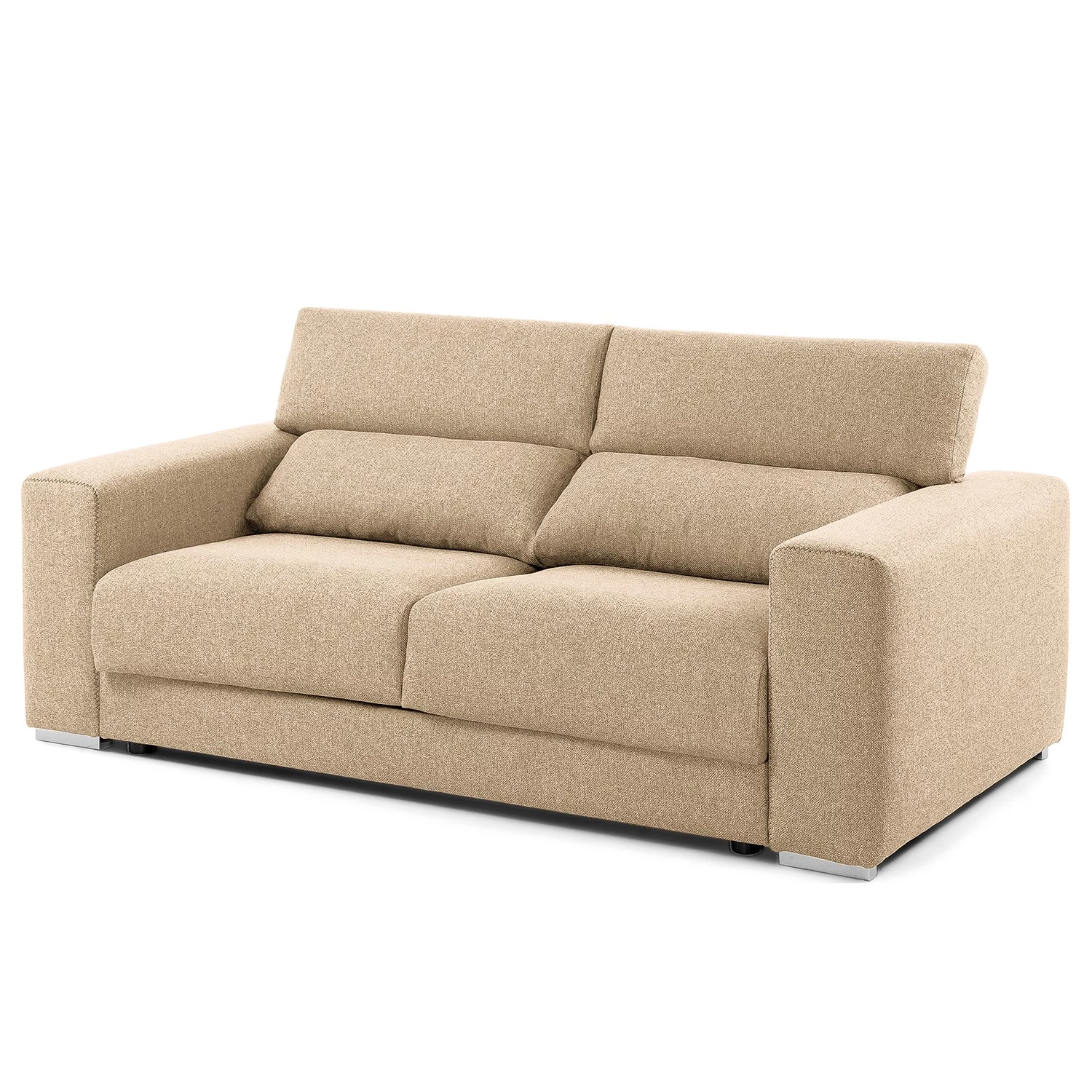 Loftscape Canapé Karrum (3 places) - Chenille - Tissu Chenille Chaja: Beige 5 Loftscape Canapé Karrum (3 places) - Chenille - Tissu Chenille Chaja: Beige – Image 3