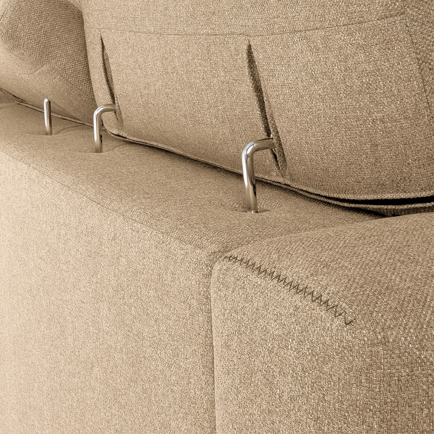 Loftscape Canapé Karrum (3 places) - Chenille - Tissu Chenille Chaja: Beige 7 Loftscape Canapé Karrum (3 places) - Chenille - Tissu Chenille Chaja: Beige – Image 5