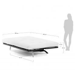 Loftscape Canapé convertible Molt - Lin - Lin Blina: Taupe -Meubles de salon Soldes 1000300389 211229 15023400983 SKETCH DETAILS P000000001000300389 sketch