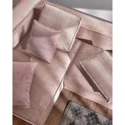 Loftscape Canapé d’angle Marita - Velours côtelé Lole: Mauve - Méridienne courte à gauche (vue de face) -Meubles de salon Soldes 1000300397 211229 15023500600 MOOD DETAILS P000000001000300397 mood