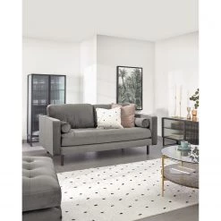 Loftscape Canapé d’angle Monza - Velours - Velours Juin: Gris - Largeur : 182 cm - Méridienne courte à gauche (vue de face) -Meubles de salon Soldes 1000300425 211229 15031500926 MOOD DETAILS P000000001000300425 mood