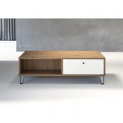 Trendteam Table basse Touch I - Imitation chêne artisan / Blanc 11 Trendteam Table basse Touch I - Imitation chêne artisan / Blanc -Meubles de salon Soldes 1000300846 211015 12541800041 MOOD DETAILS P000000001000300846 mood