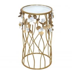 Loftscape Bout de canapé Givry - Verre / Métal - Doré