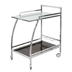 Loftscape Desserte Gilze - Verre / Métal - Chrome