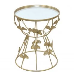 Loftscape Bout de canapé Fowey - Verre / Métal - Doré