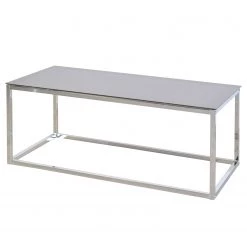 Loftscape Table basse Dorfen - Verre / Métal - Noir / Chrome