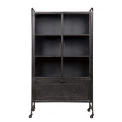 Red Living Vitrine Leska - Métal - Noir vintage 12 Red Living Vitrine Leska - Métal - Noir vintage -Meubles de salon Soldes 1000304148 211029 123411000034 DETAILS P000000001000304148