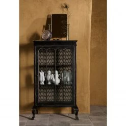 Red Living Vitrine Nikalla - Noir vintage -Meubles de salon Soldes 1000304162 211029 123413000104 MOOD DETAILS P000000001000304162 mood