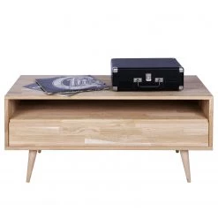 Naturoo Meuble TV Kabane - Chêne massif - Chêne clair - Largeur : 100 cm -Meubles de salon Soldes 1000304163 211029 123413000143 DETAILS P000000001000304163