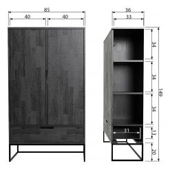 Red Living Armoire Cobar - Frêne massif - Frêne noir 13 Red Living Armoire Cobar - Frêne massif - Frêne noir -Meubles de salon Soldes 1000304175 211029 12341500680 SKETCH DETAILS P000000001000304175 sketch