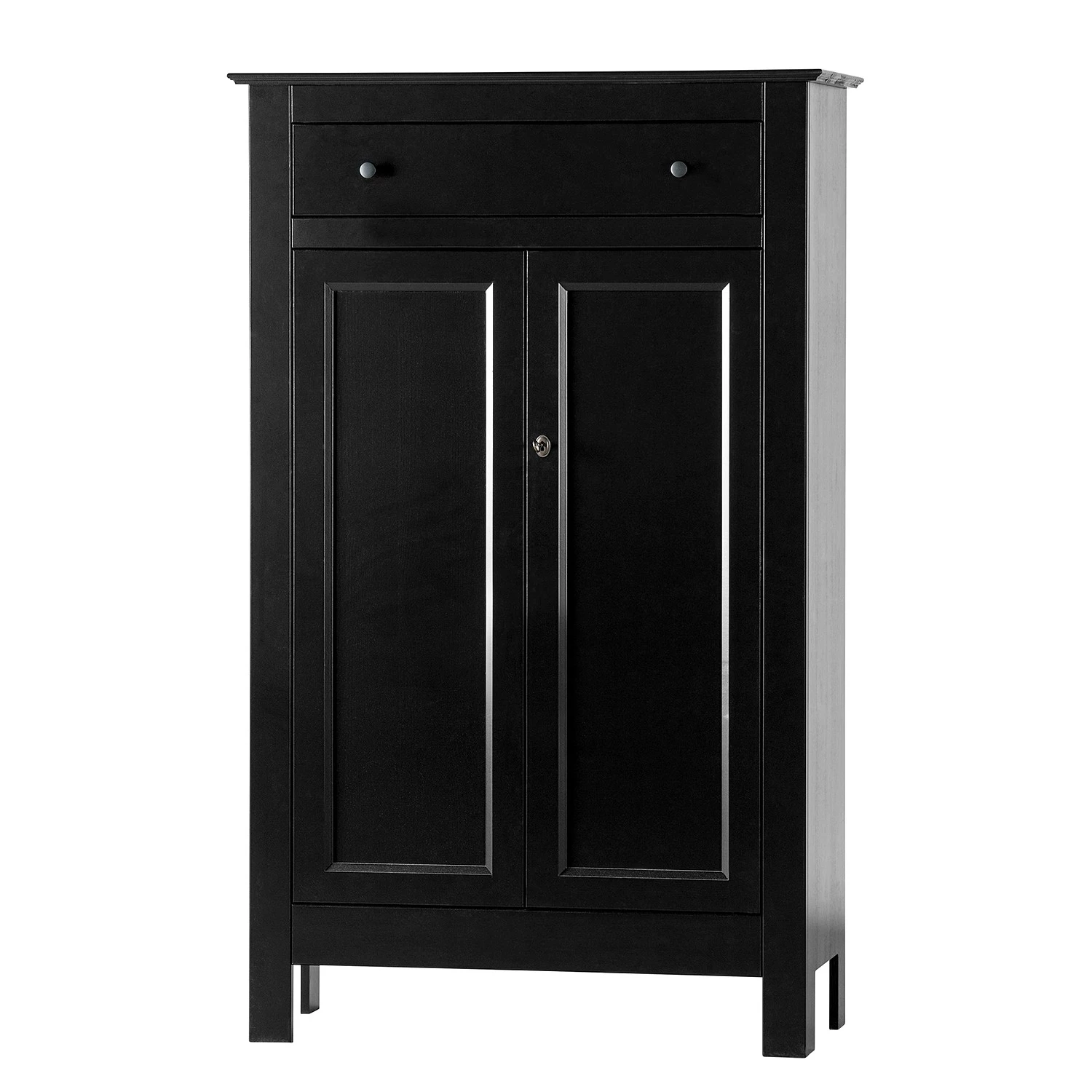 Ridgevalley Buffet haut Lamar - Pin massif - Noir 3 Ridgevalley Buffet haut Lamar - Pin massif - Noir