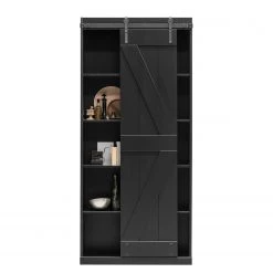 Red Living Armoire d’entrée Lofou - Pin massif - Pin noir -Meubles de salon Soldes 1000304185 211029 12341700289 DETAILS P000000001000304185