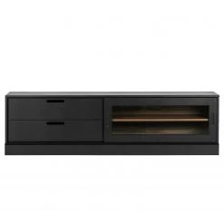 Red Living Meuble TV Lescar - Pin massif - Pin noir -Meubles de salon Soldes 1000304186 211029 12341700285 DETAILS P000000001000304186