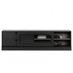 Red Living Meuble TV Lescar - Pin massif - Pin noir -Meubles de salon Soldes 1000304186 211029 12341700307 DETAILS P000000001000304186