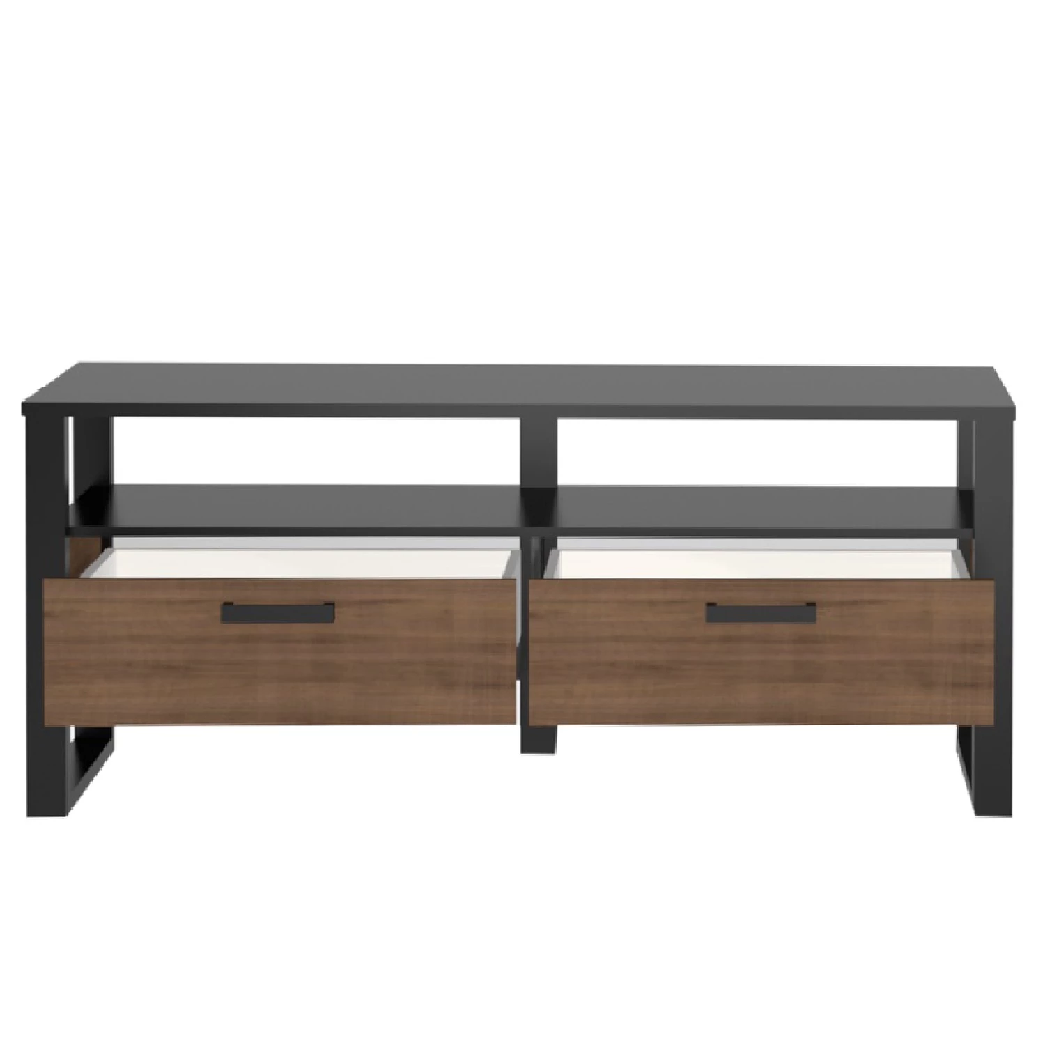 Red Living Meuble TV Norddal II - Imitation noyer / Noir 8 Red Living Meuble TV Norddal II - Imitation noyer / Noir – Image 6