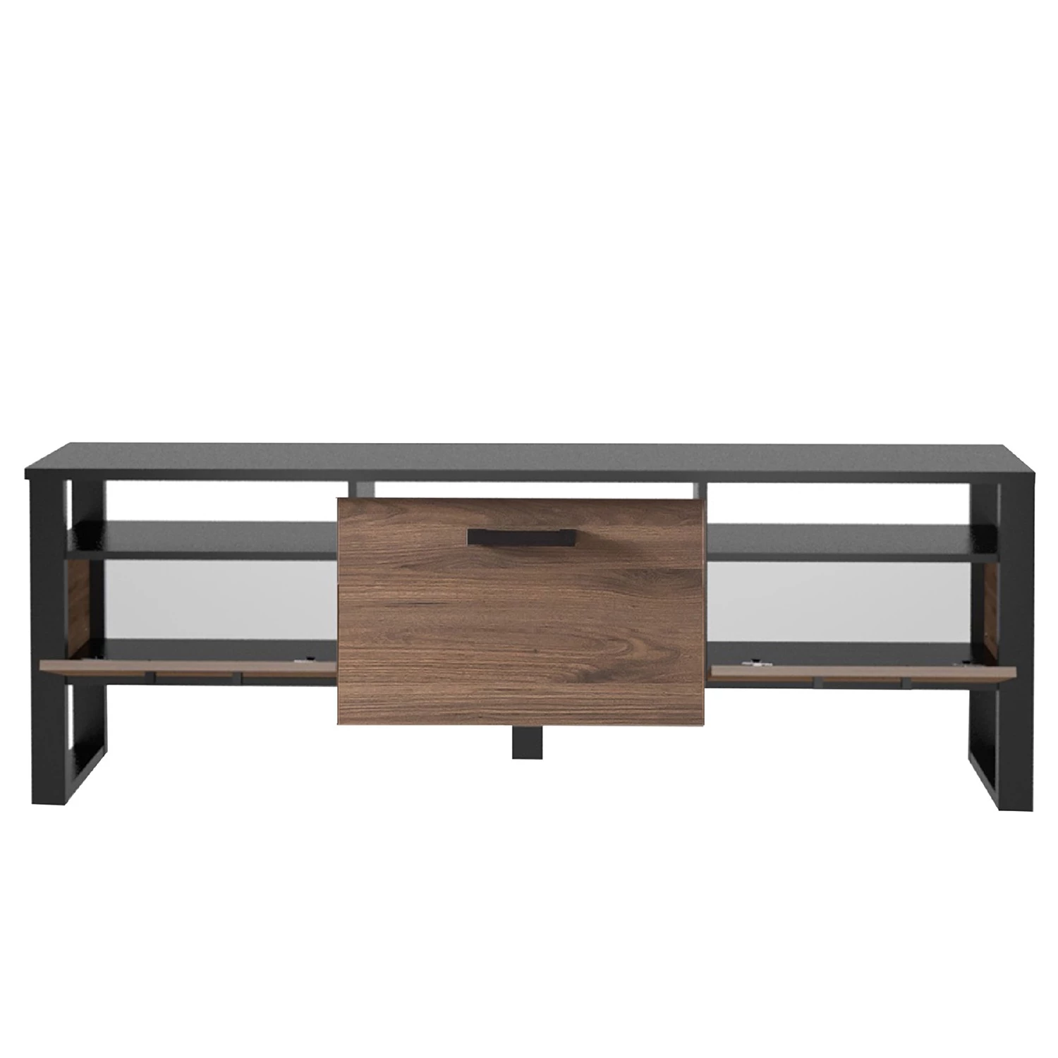 Red Living Meuble TV Norddal I - Imitation noyer / Noir 8 Red Living Meuble TV Norddal I - Imitation noyer / Noir – Image 6