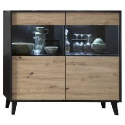 Norrwood Commode Argenteuil II - Imitation chêne artisan / Noir -Meubles de salon Soldes 1000304816 211027 105117000129 DETAILS P000000001000304816