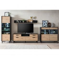 Norrwood Commode Argenteuil II - Imitation chêne artisan / Noir -Meubles de salon Soldes 1000304816 211118 072224000029 MOOD DETAILS P000000001000304816 mood