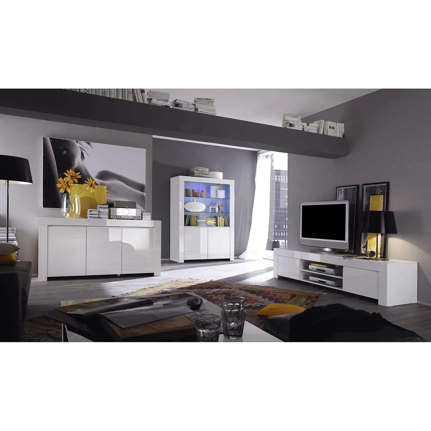 LC Spa Vitrine Amalfi - Blanc brillant 4 LC Spa Vitrine Amalfi - Blanc brillant – Image 2