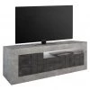 LC Spa Meuble TV Urbino - Anthracite / Gris clair