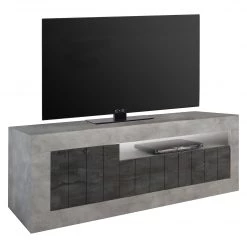LC Spa Meuble TV Urbino - Anthracite / Gris clair