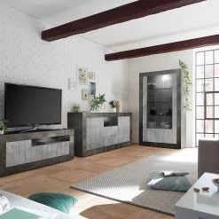 LC Spa Vitrine Urbino - Gris clair / Gris foncé 8 LC Spa Vitrine Urbino - Gris clair / Gris foncé -Meubles de salon Soldes 1000306550 211122 15090000093 DETAILS P000000001000306550