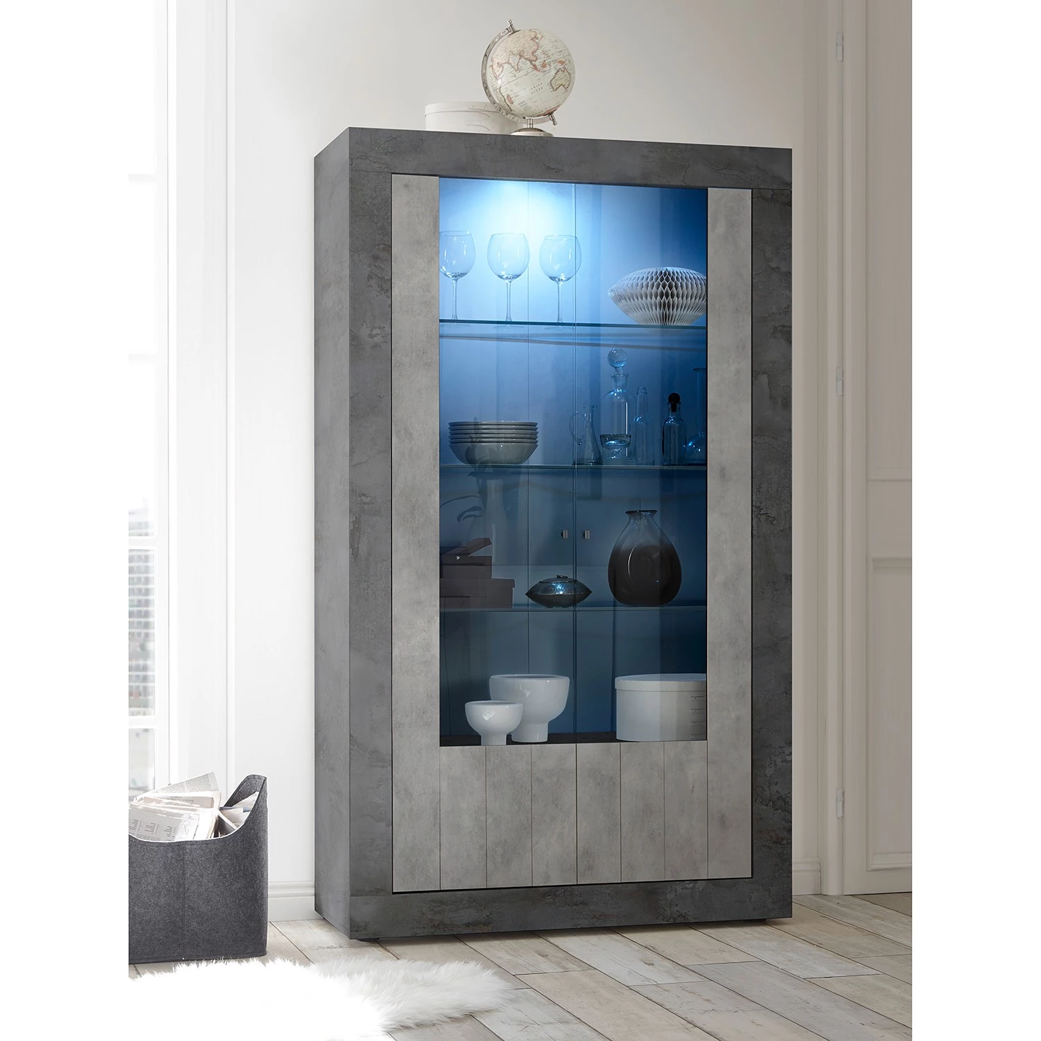 LC Spa Vitrine Urbino - Gris clair / Gris foncé 5 LC Spa Vitrine Urbino - Gris clair / Gris foncé – Image 3