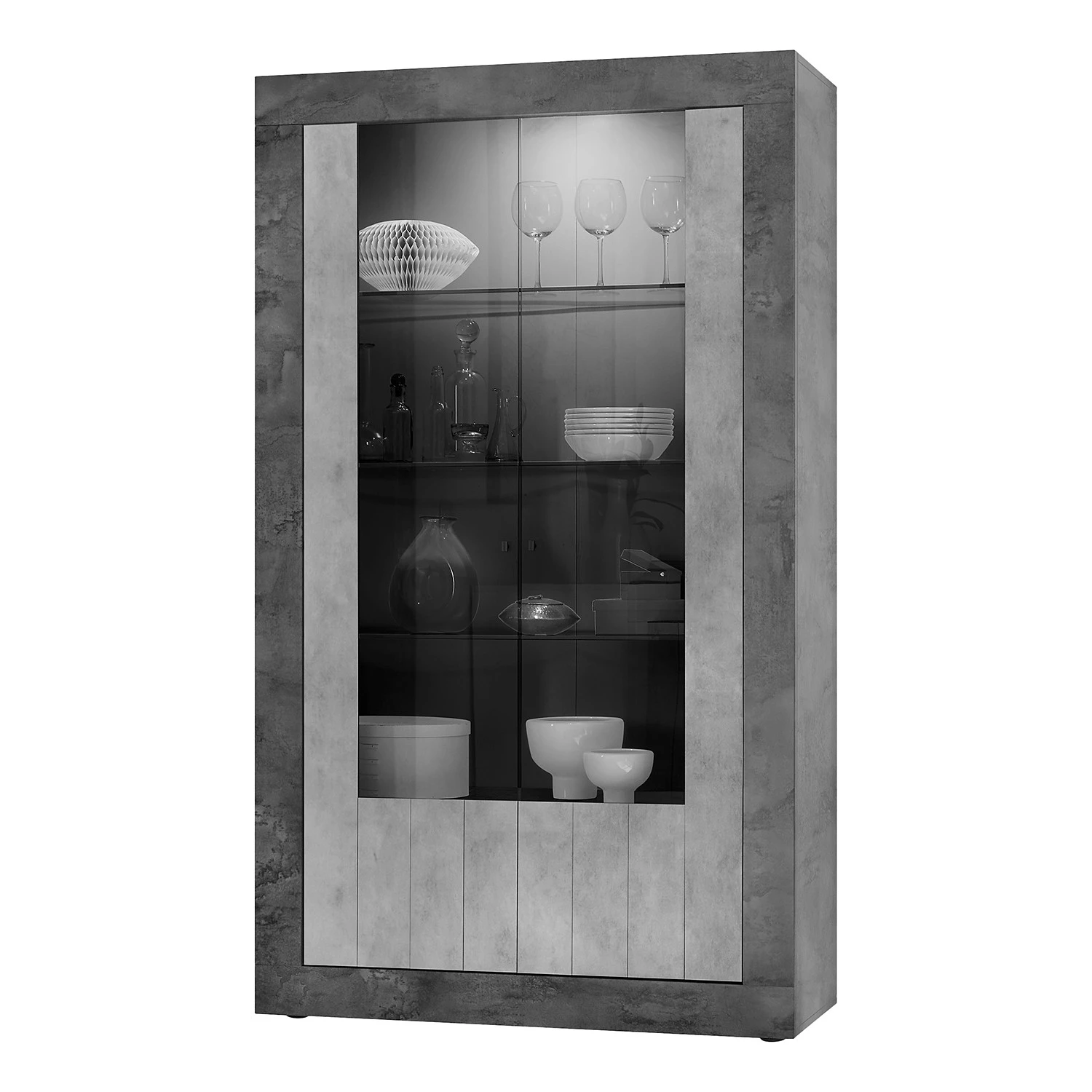 LC Spa Vitrine Urbino - Gris clair / Gris foncé 3 LC Spa Vitrine Urbino - Gris clair / Gris foncé