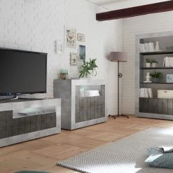 LC Spa Buffet Urbino - Anthracite / Gris clair -Meubles de salon Soldes 1000306551 211122 15085900091 DETAILS P000000001000306551