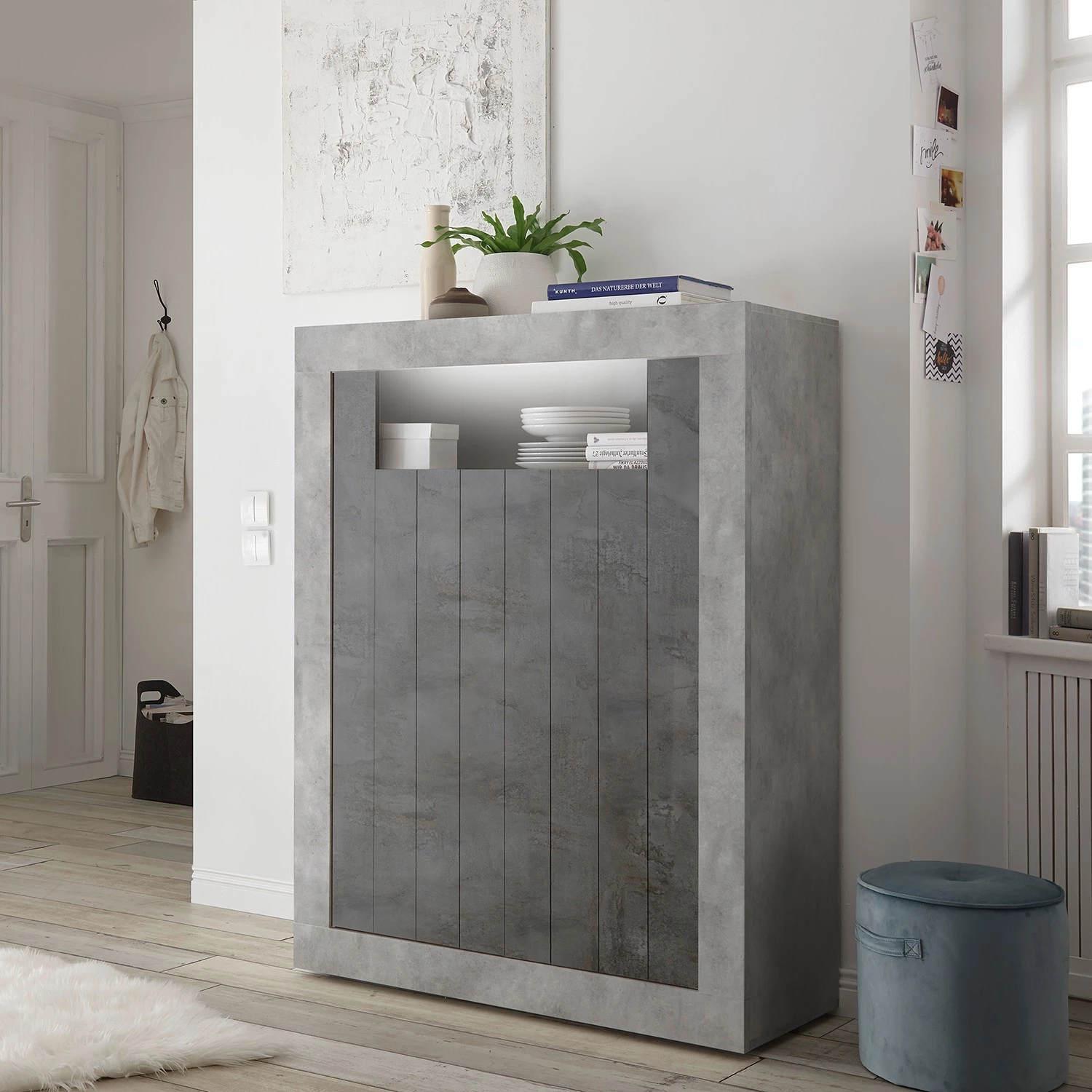LC Spa Buffet haut Urbino - Anthracite / Gris clair 4 LC Spa Buffet haut Urbino - Anthracite / Gris clair – Image 2