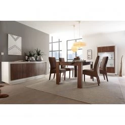 LC Spa Vitrine Forenza - Imitation noisetier / Blanc -Meubles de salon Soldes 1000306553 211122 15085400087 DETAILS P000000001000306553