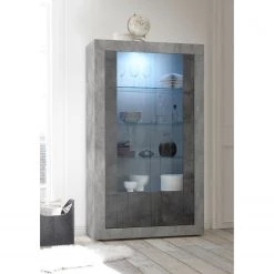 LC Spa Vitrine Urbino - Anthracite / Gris clair -Meubles de salon Soldes 1000306555 211122 15085300074 DETAILS P000000001000306555