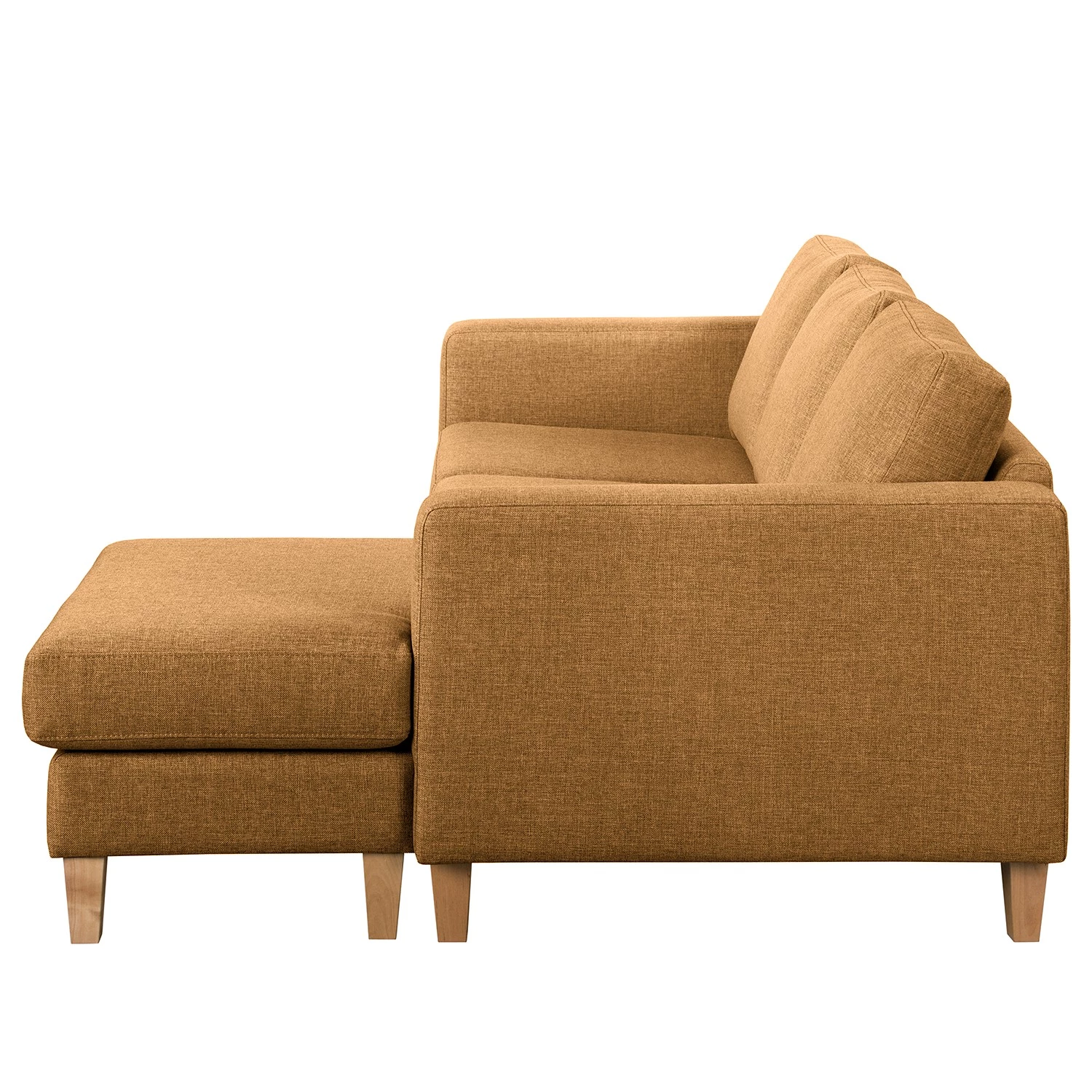 Norrwood Canapé d’angle 2 places MAISON - Velours - Tissu Lark: Jaune moutarde - Méridienne courte à droite (vue de face) 5 Norrwood Canapé d’angle 2 places MAISON - Velours - Tissu Lark: Jaune moutarde - Méridienne courte à droite (vue de face) – Image 3