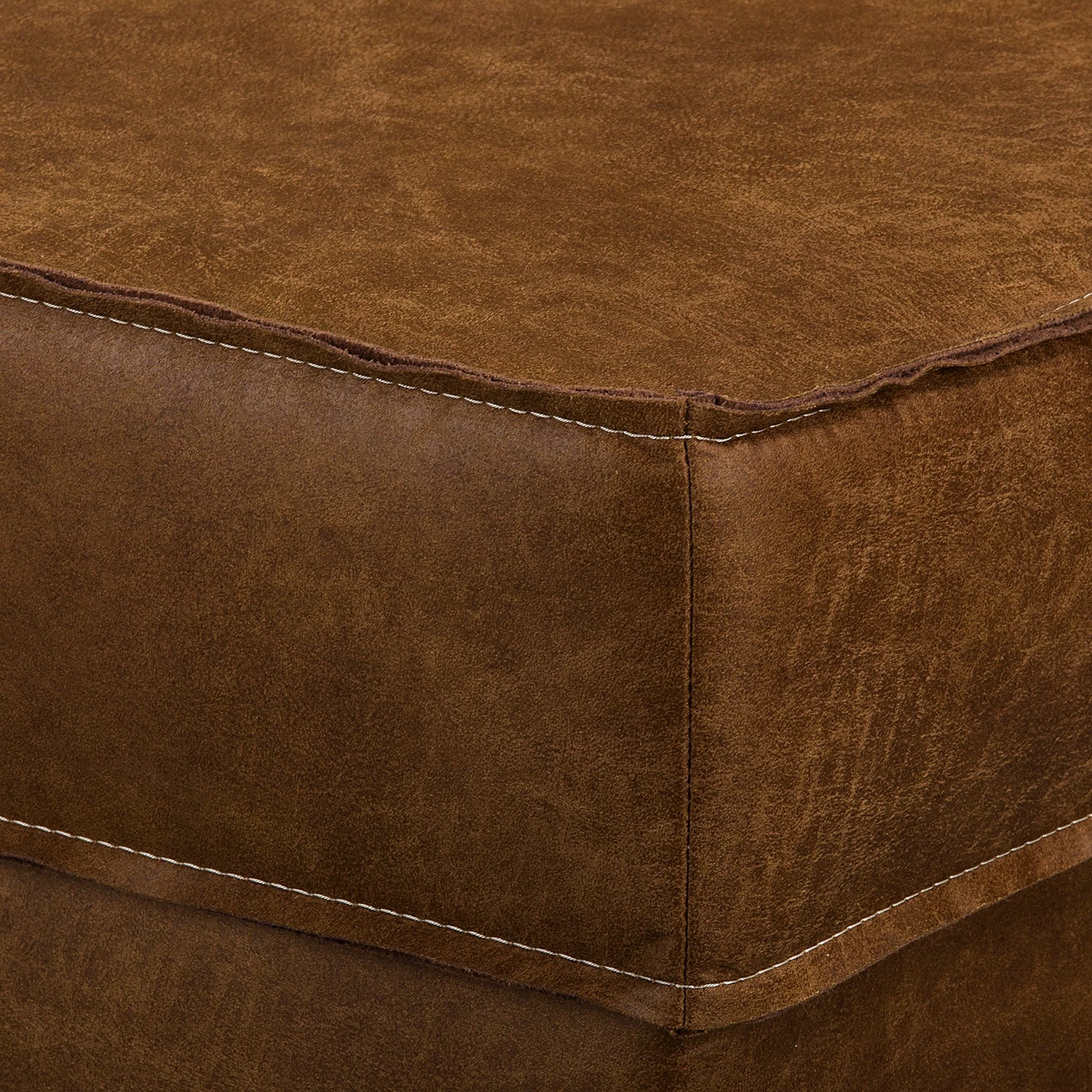 Canapé d’angle MAISON, fonction couchage - Tissu composite Dalia: Marron clair - Méridienne courte à droite (vue de face) 23 Canapé d’angle MAISON, fonction couchage - Tissu composite Dalia: Marron clair - Méridienne courte à droite (vue de face) – Image 21