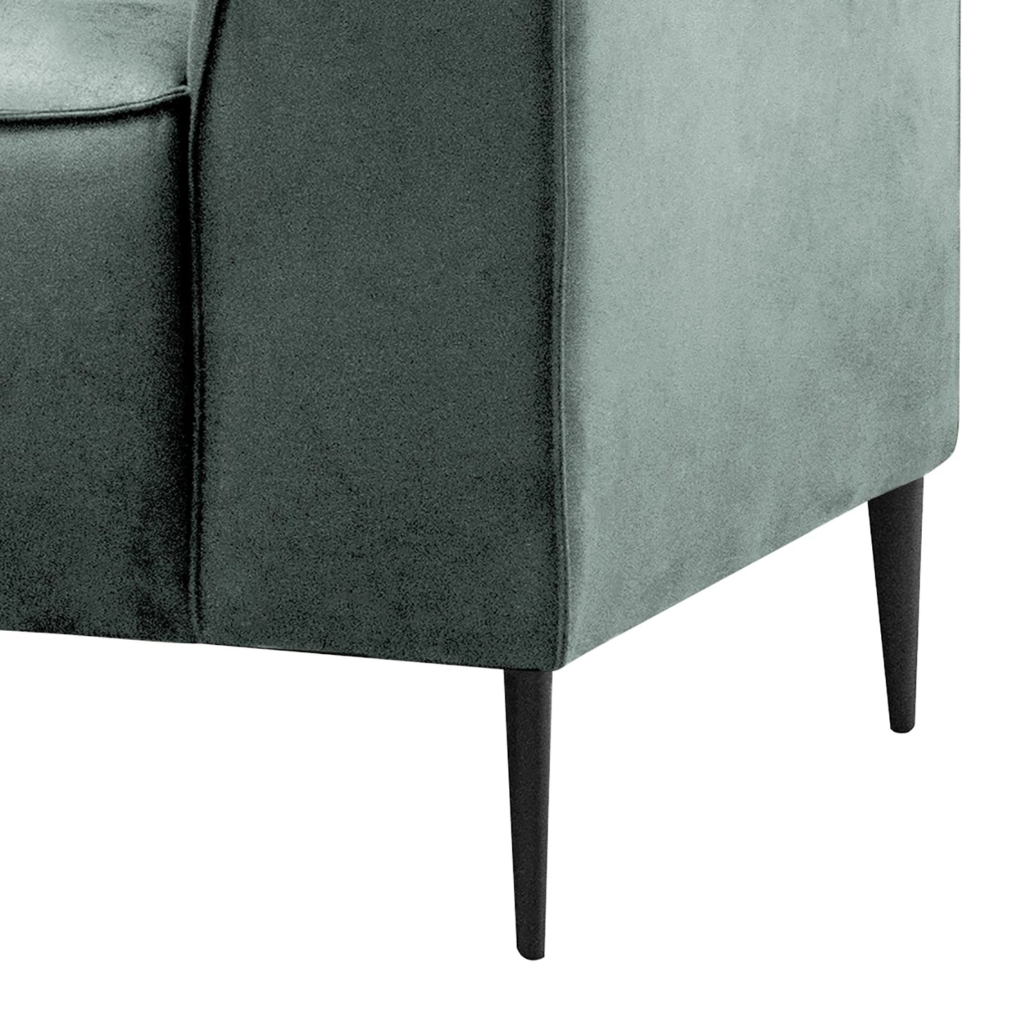 Ars manufacti Canapé Chaides (3 places) - Aspect cuir vieilli - Tissu composite Bulan: Gris pétrole 7 Ars manufacti Canapé Chaides (3 places) - Aspect cuir vieilli - Tissu composite Bulan: Gris pétrole – Image 5