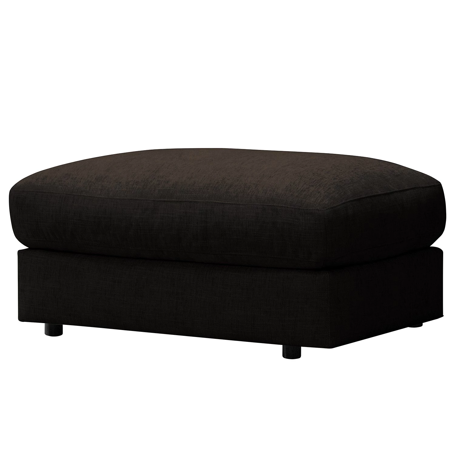 Fredriks Repose-pieds capitonné Circle - Tissage à plat - Tissu Vega: Marron-Noir 2 Fredriks Repose-pieds capitonné Circle - Tissage à plat - Tissu Vega: Marron-Noir