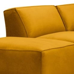 Jack & Alice Canapé d’angle Bramming - Velours - Velours Juna: Or - Méridienne longue à gauche (vue de face) -Meubles de salon Soldes 1000306924 220331 050 DETAILS P000000001000306924