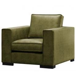 Ars manufacti Fauteuil Locana - Microfibre Cheri: Olive