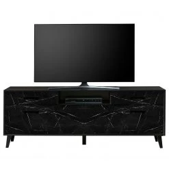 Jack & Alice Meuble TV Fintel II - Imitation marbre noir / Noir -Meubles de salon Soldes 1000307048 211110 08234400066 DETAILS P000000001000307048