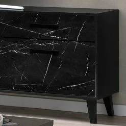 Jack & Alice Meuble TV Fintel II - Imitation marbre noir / Noir -Meubles de salon Soldes 1000307048 211110 08234400070 DETAILS P000000001000307048