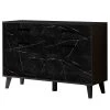 Jack & Alice Enfilade Fintel II - Imitation marbre noir / Noir -Meubles de salon Soldes 1000307051 211110 08234500060 IMAGE P000000001000307051