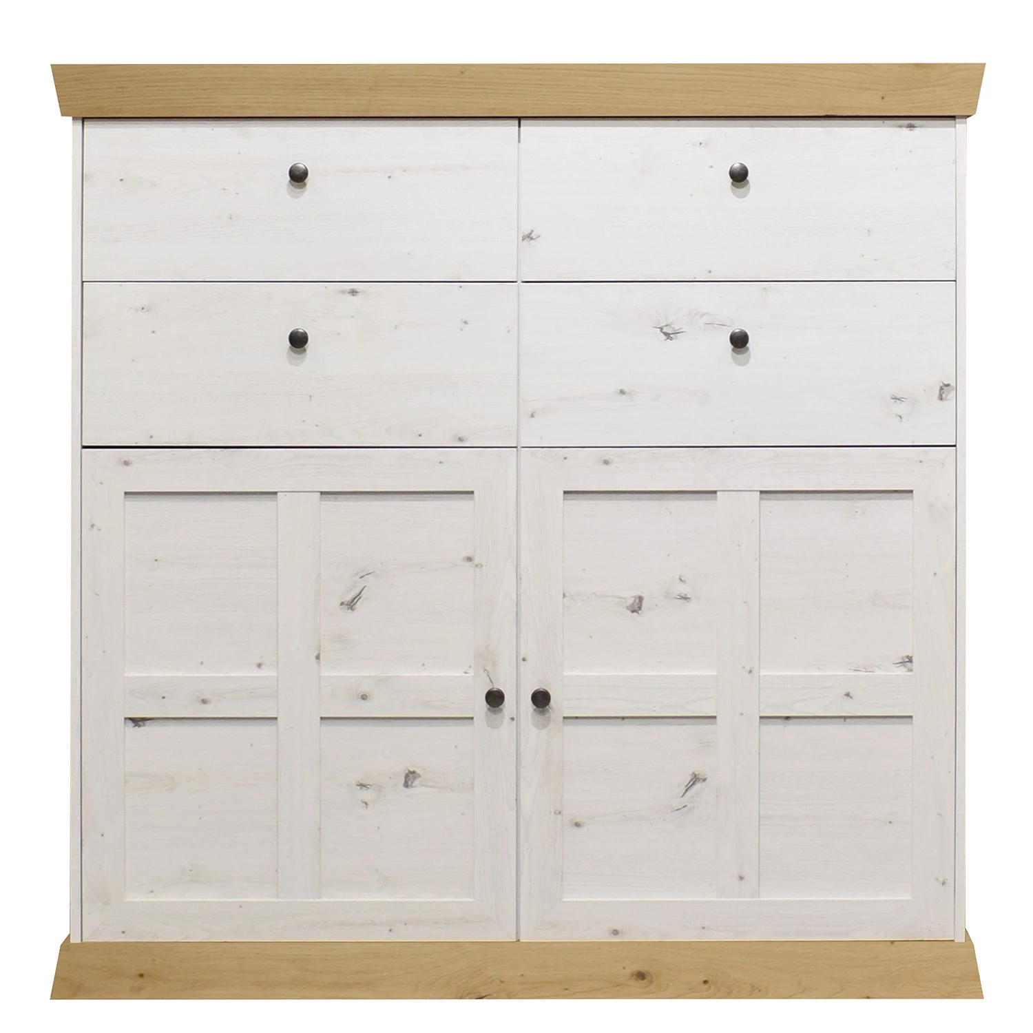 Ridgevalley Buffet haut Maiossa III - Imitation pin blanc / Imitation chêne de Navarra 6 Ridgevalley Buffet haut Maiossa III - Imitation pin blanc / Imitation chêne de Navarra – Image 4