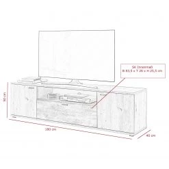 Red Living Meuble TV Ambato - Imitation bois ancien 11 Red Living Meuble TV Ambato - Imitation bois ancien -Meubles de salon Soldes 1000309605 211118 065931000545 SKETCH DETAILS P000000001000309605 sketch
