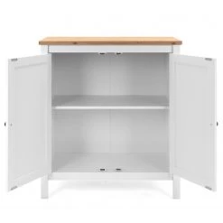 Ridgevalley Buffet Bombita - Blanc / Imitation chêne artisan -Meubles de salon Soldes 1000310610 211118 060556000045 DETAILS P000000001000310610