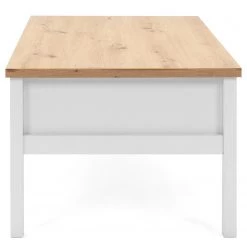 Ridgevalley Table basse Bombita - Blanc / Imitation chêne artisan 17 Ridgevalley Table basse Bombita - Blanc / Imitation chêne artisan -Meubles de salon Soldes 1000310611 211118 06055600088 DETAILS P000000001000310611