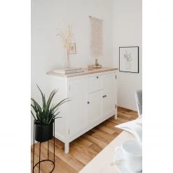 Ridgevalley Buffet Bombita III - Blanc / Imitation chêne artisan -Meubles de salon Soldes 1000310613 211118 06055600055 MOOD DETAILS P000000001000310613 mood