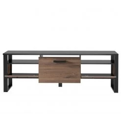 Red Living Ensemble meubles TV Norddal I (4 élém.) - Imitation noyer / Noir -Meubles de salon Soldes 1000310665 211125 14543300085 DETAILS P000000001000310665