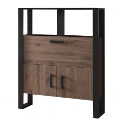 Red Living Ensemble meubles TV Norddal II (4 élém.) - Imitation noyer / Noir -Meubles de salon Soldes 1000310666 211125 145539000104 DETAILS P000000001000310666