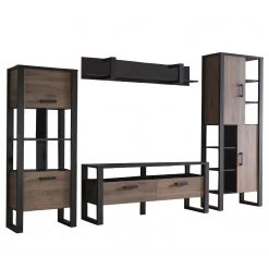 Red Living Ensemble meubles TV Norddal III (4 él.) - Imitation noyer / Noir 18 Red Living Ensemble meubles TV Norddal III (4 él.) - Imitation noyer / Noir -Meubles de salon Soldes 1000310667 211125 14554100083 DETAILS P000000001000310667